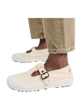 Vans Mary Jane Style 93 Buckle Strap Women's Shoes Clas/ White Canvas 8.5 NWOB